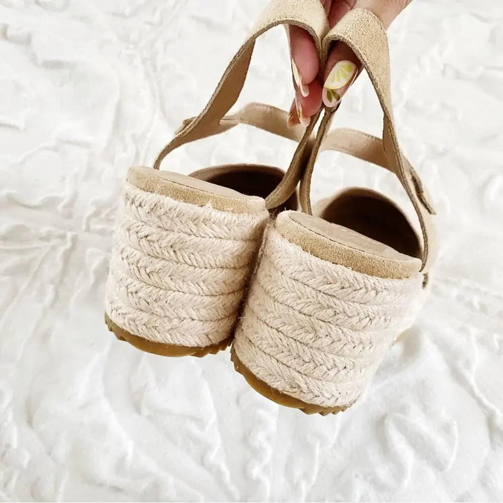Eileen Fisher Nessa Espadrille Wedge Sandal Size 10 New